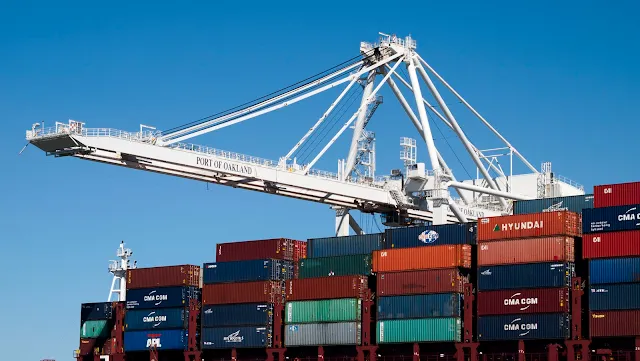 Containers at Oakland Port