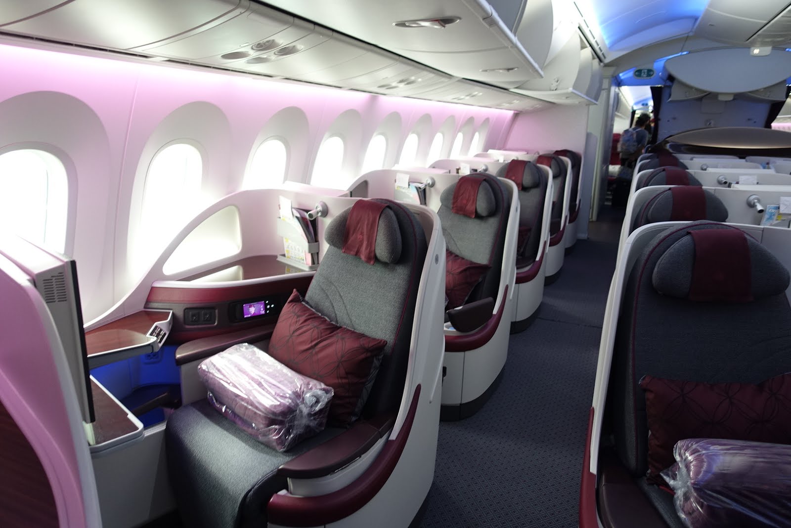 世界一のビジネスクラス カタール航空のb787 800 Qr7 搭乗記 リーマンマイラー家の楽しみ方