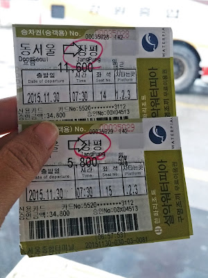 Seoul to Jangpyeong Bus Terminal