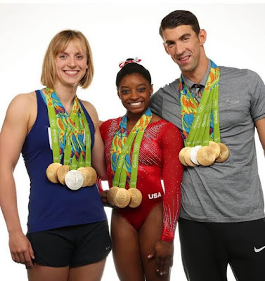 6 U.S Olympic Gold medalists Michael Phelps, Katie Ledecky and Simone Biles cover Sports Illustrated magazine (photos)