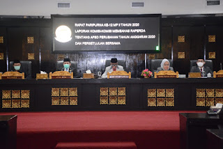 Rapat Paripurna, DPRD dengan Pemkot Palembang Bahas APBD 2020