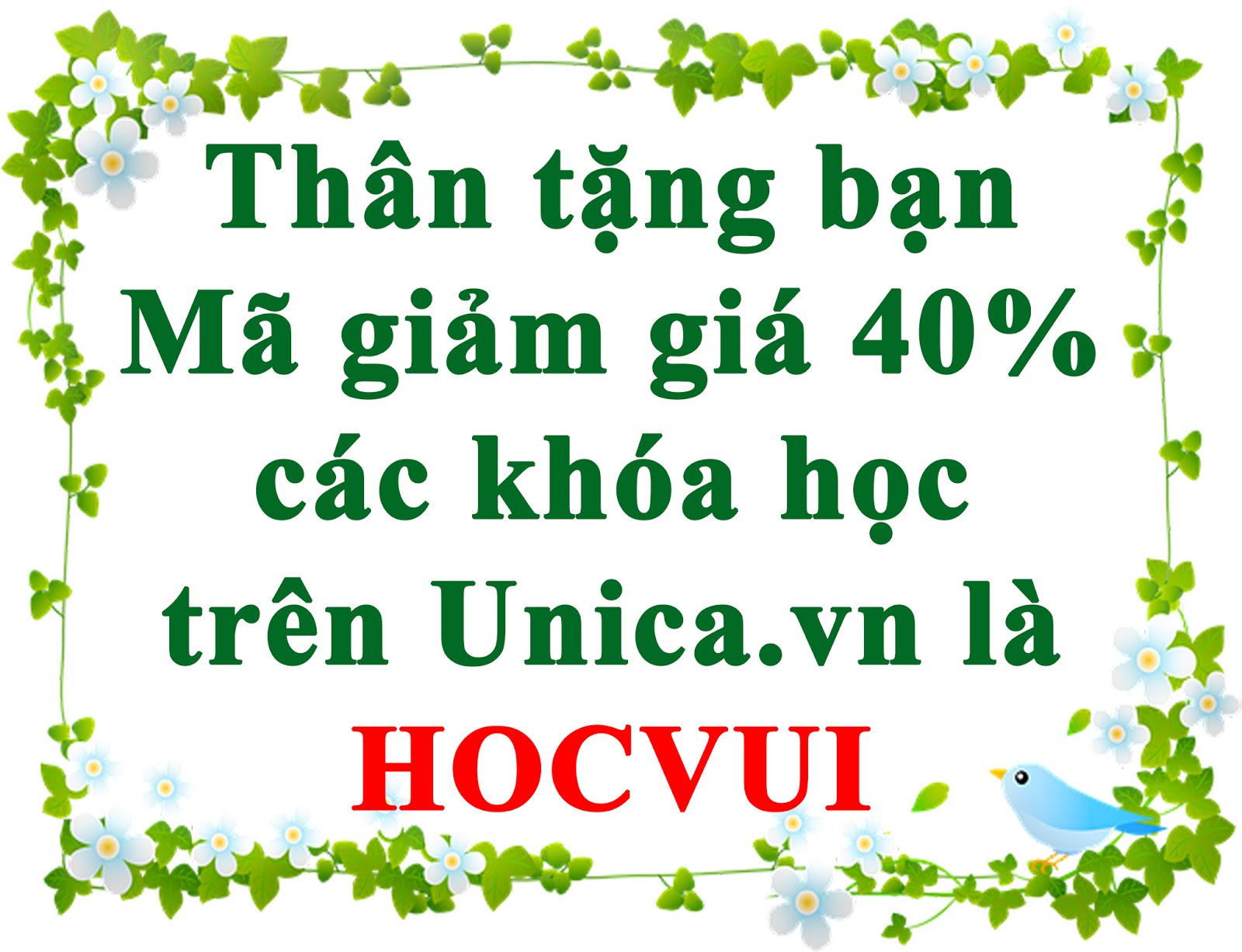 Mã giảm giá trên Unica.vn
