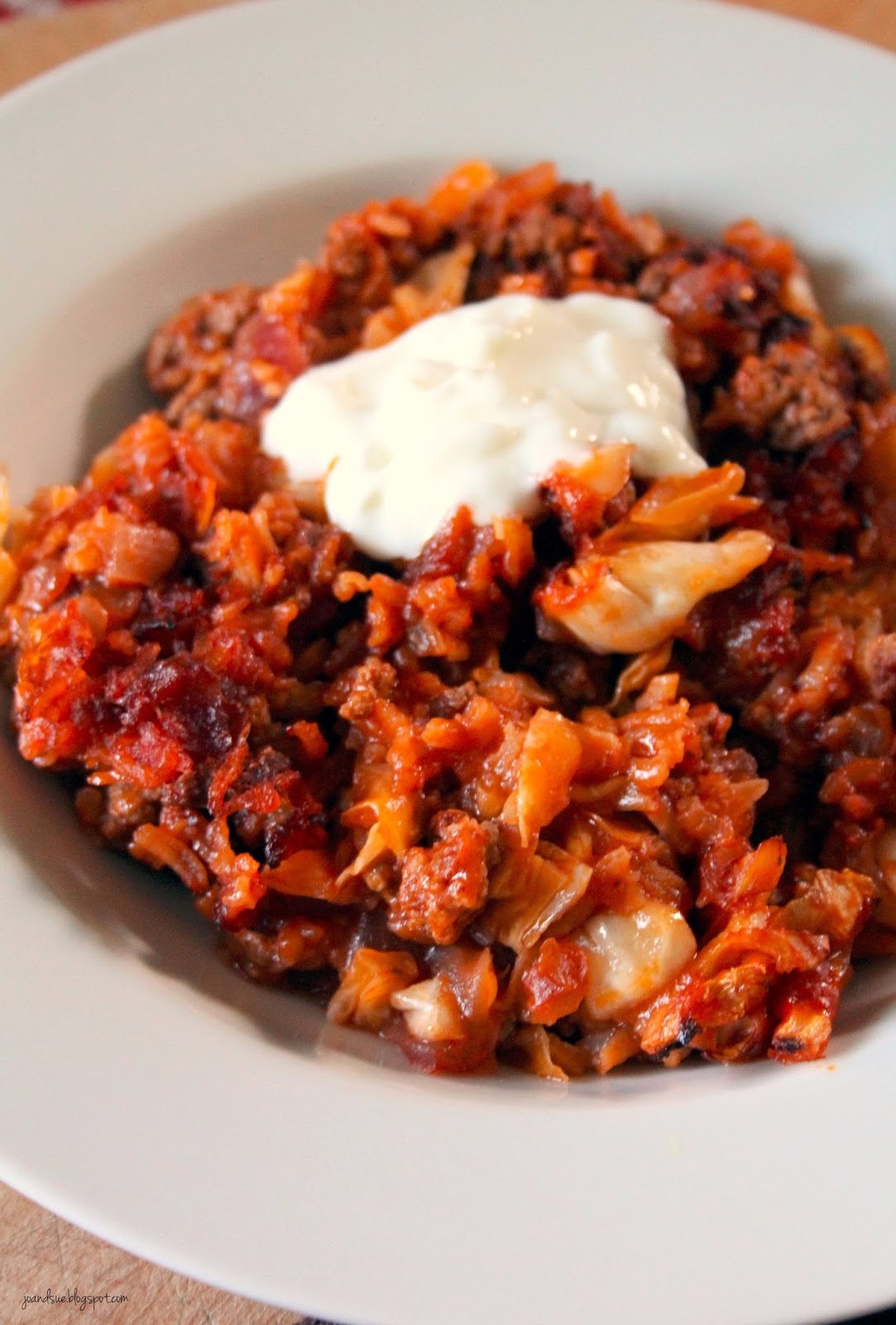Jo and Sue Cabbage Roll Casserole