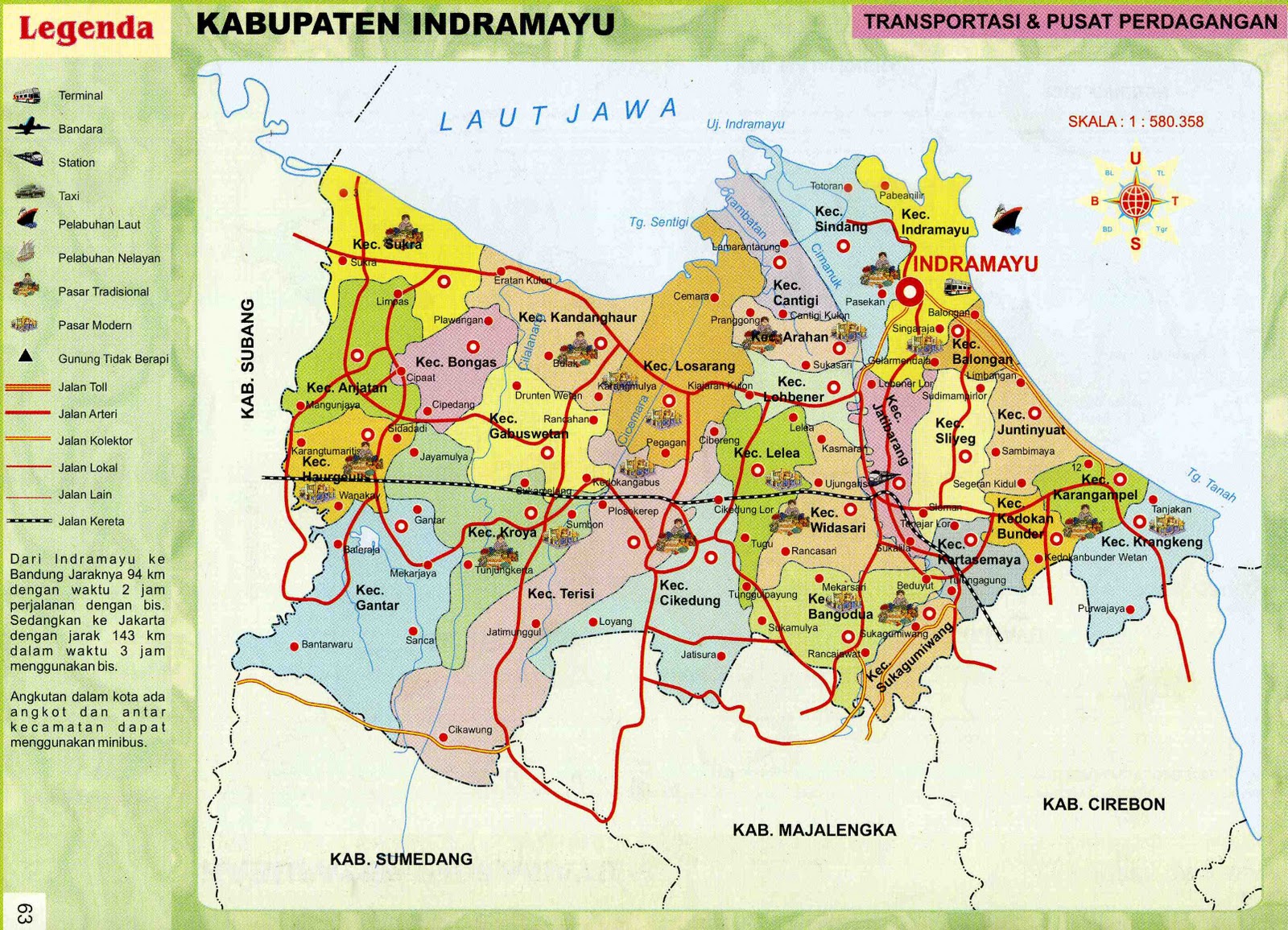 Peta Kabupaten Indramayu