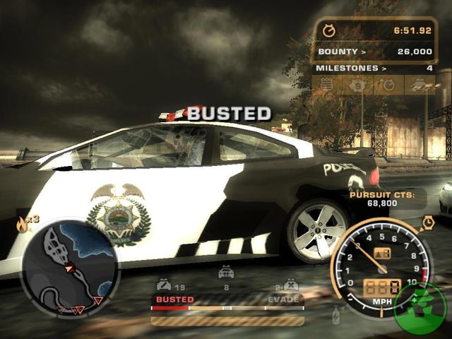 nfs most wanted car list 2005