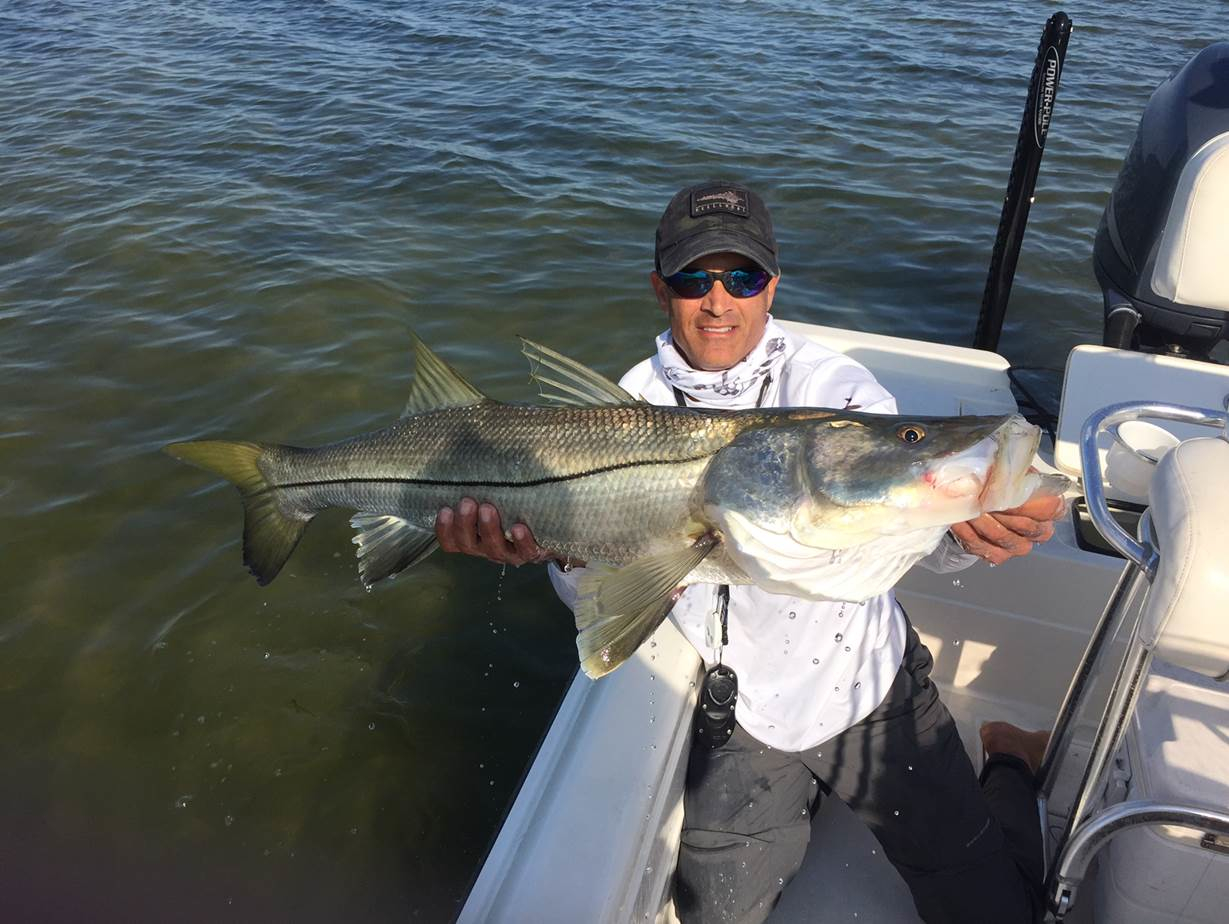 Capt Chris with a Nice Snook