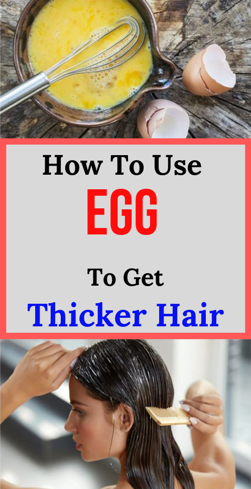 Let Start Slim Today How To Use Egg To Get Thicker Hair