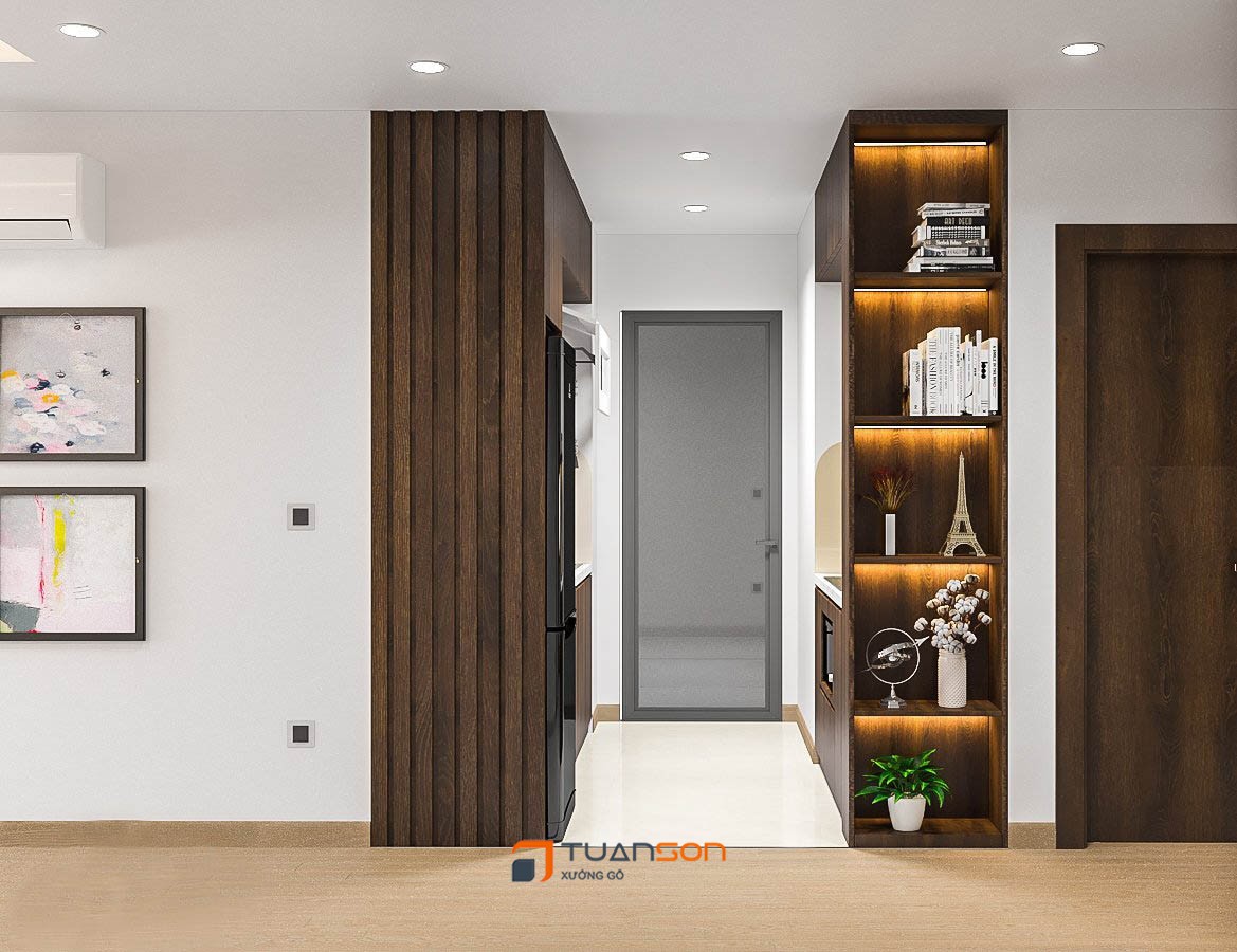 Thiết kế nội thất phòng khách căn 3 phòng ngủ IEC Thanh Trì Thiết kế nội thất phòng khách căn 3 phòng ngủ IEC Thanh Trì