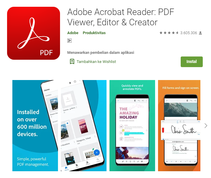 Pengertian dan Fungsi Adobe Reader di Laptop / Hp Android SemutImut