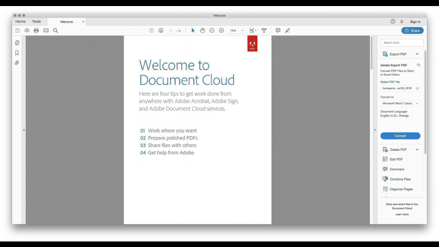 how to download adobe acrobat for mac