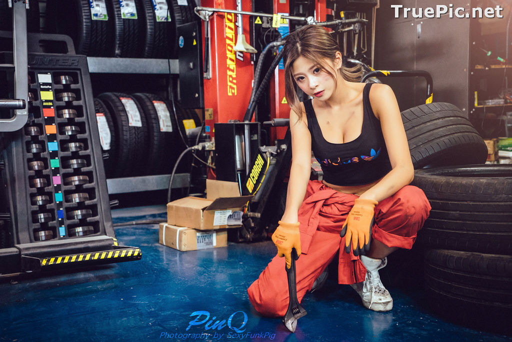 Image Taiwanese Model - PinQ憑果茱 - Hot Sexy Girl Car Mechanic - TruePic.net - Picture-48