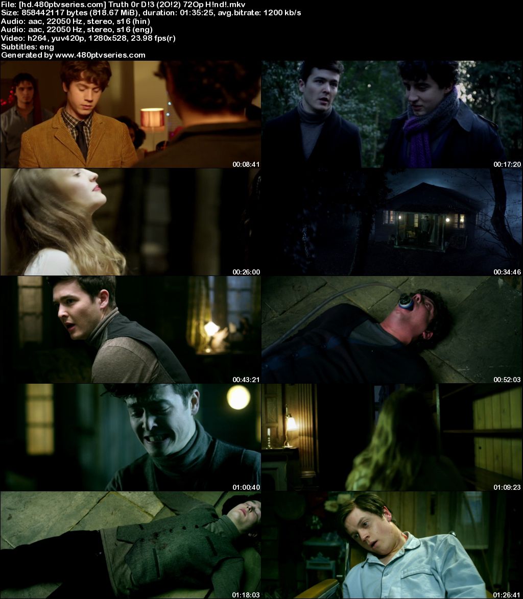 Download Truth or Die (2012) 800MB Full Hindi Dual Audio Movie Download 720p Web-DL Free Watch Online Full Movie Download Worldfree4u 9xmovies