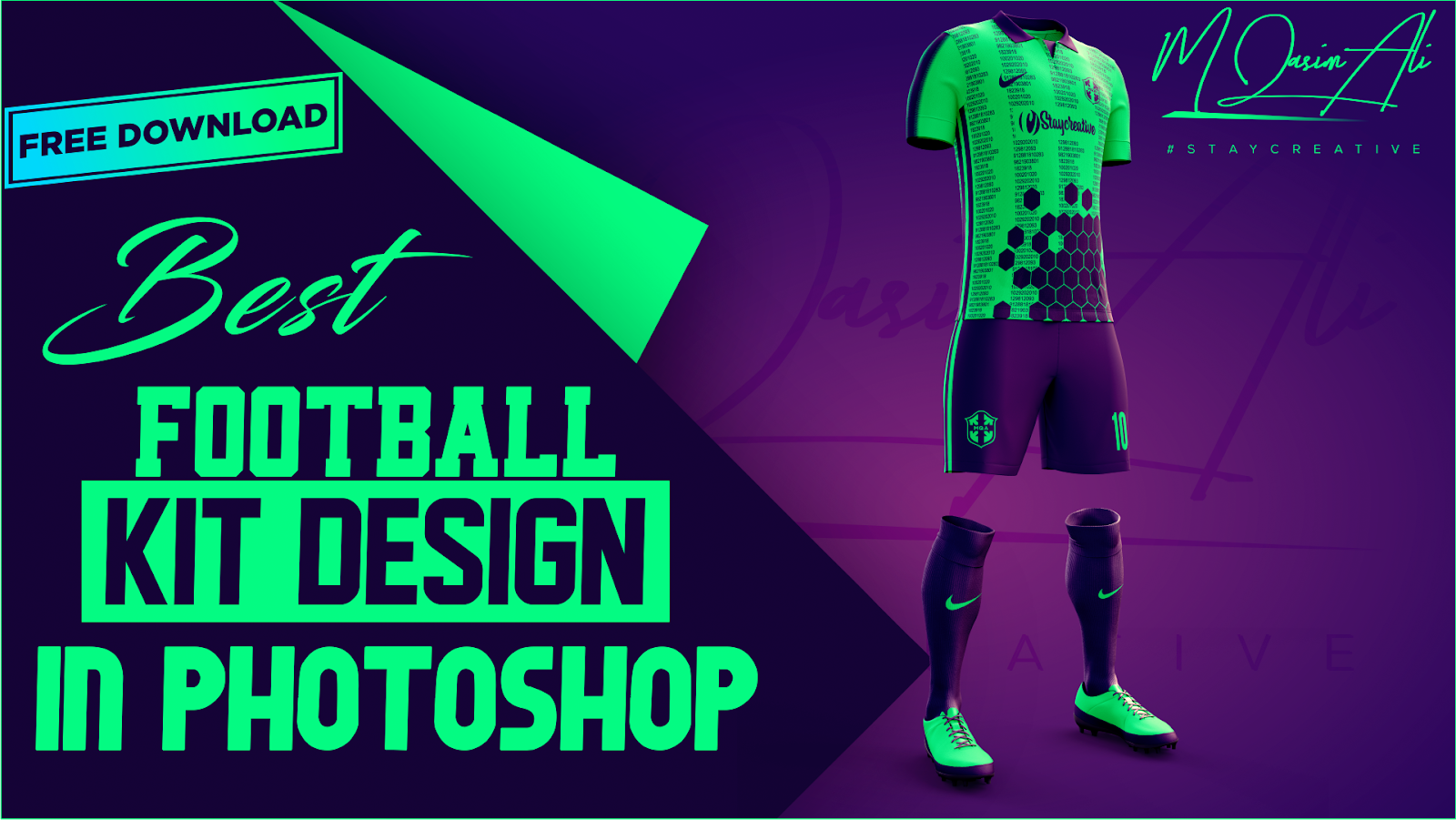 Best Football Kit Design Tutorial in + Free Yellow Image