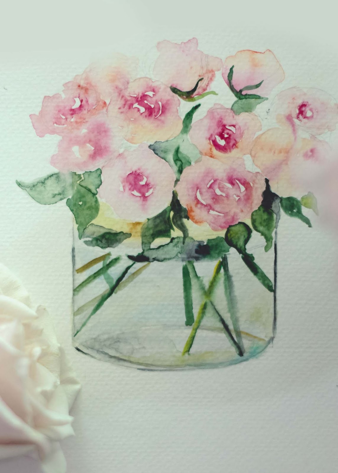 Curiositaellya //Water Color Flower Painting Part 2