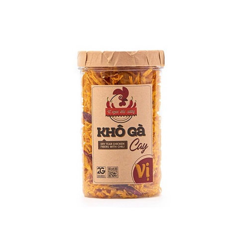 Khô Gà Cay Vị Hũ 250g