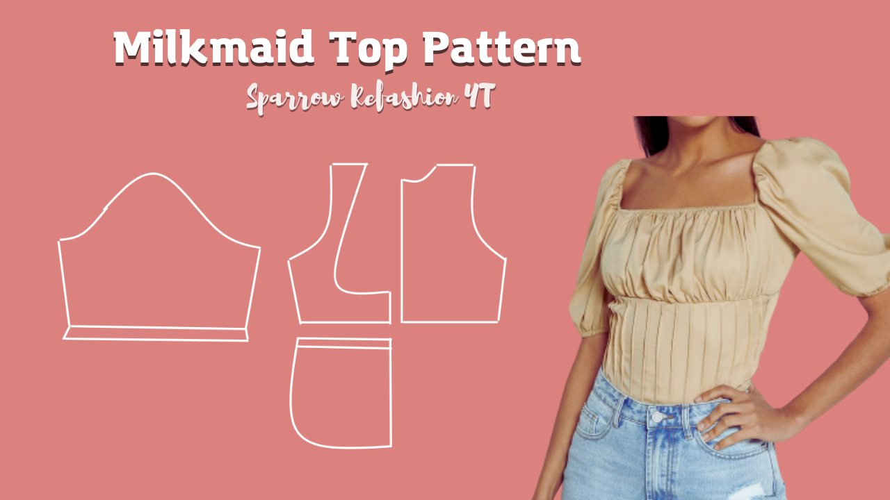 Molly Milkmaid Top Instant Download Digital PDF Sewing Pattern molly-milkmaid-top-instant-download-digital-pdf-sewing-pattern