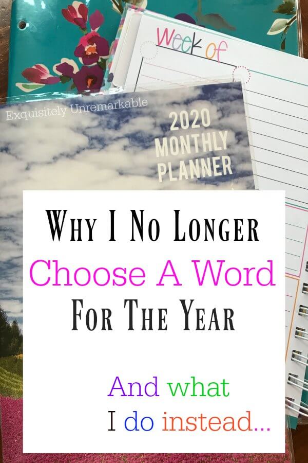 Why I No Longer Choose A Word Of The Year  And What I Do Instead