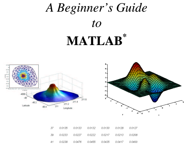 A Biginner's Guide to Matlab - etronicskh