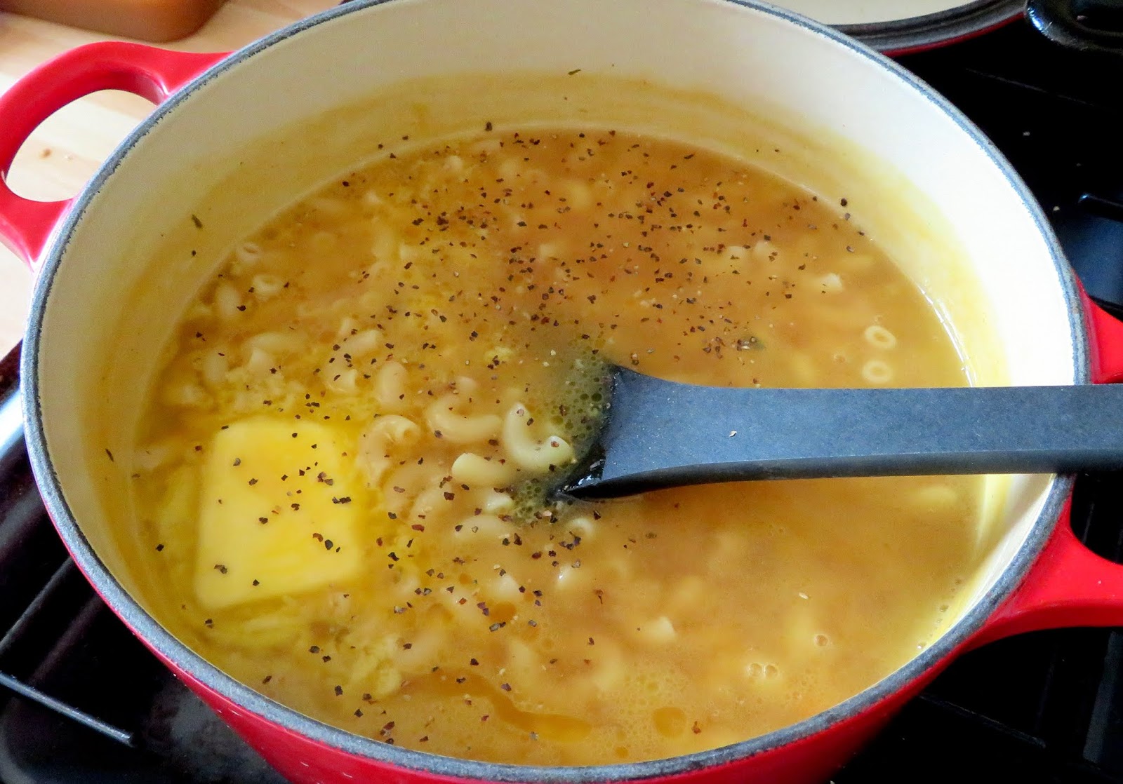 A Simple Pasta with Chicken Broth, Butter & Cheese The English Kitchen