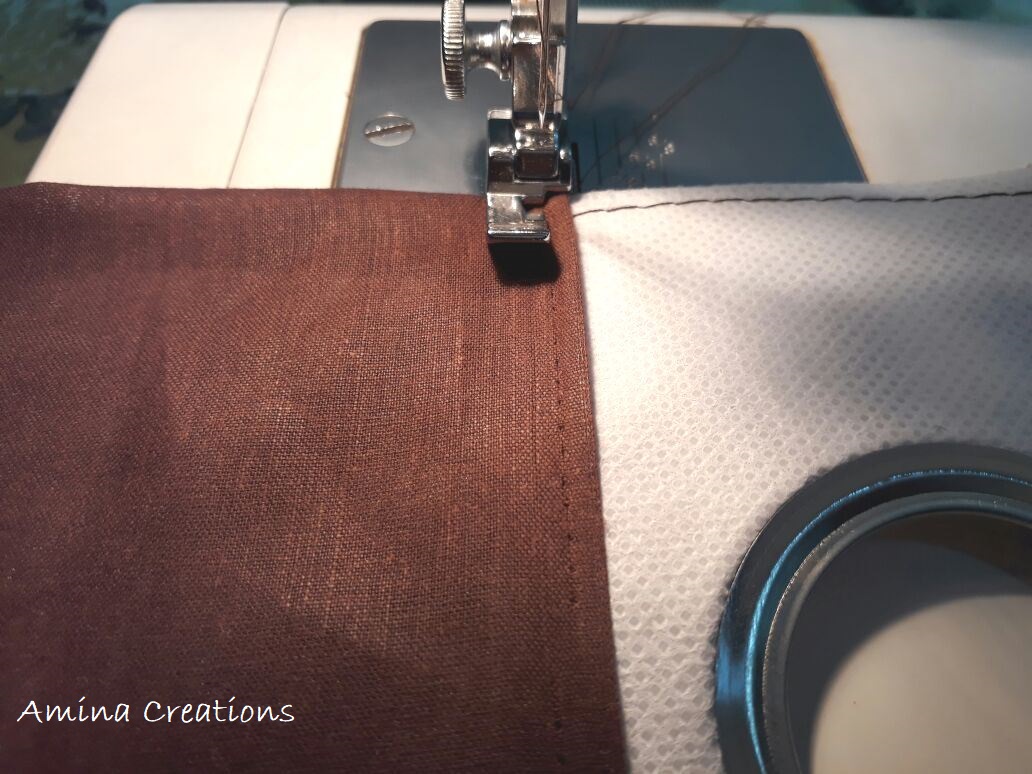 AMINA CREATIONS HOW TO LINE A CURTAIN/ STITCHING A LINING TO A CURTAIN