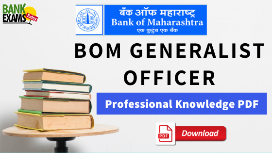 BOM Generalist Officer Professional Knowledge PDF