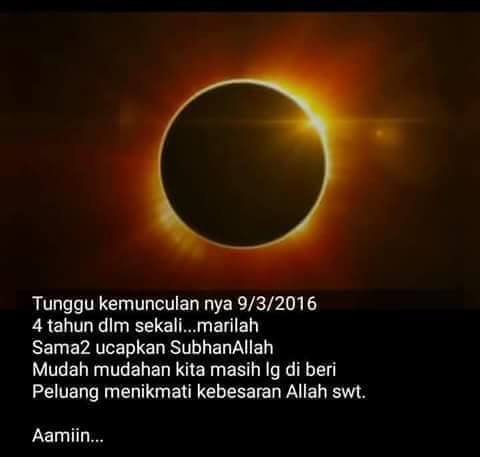 Niat solat sunat gerhana bulan