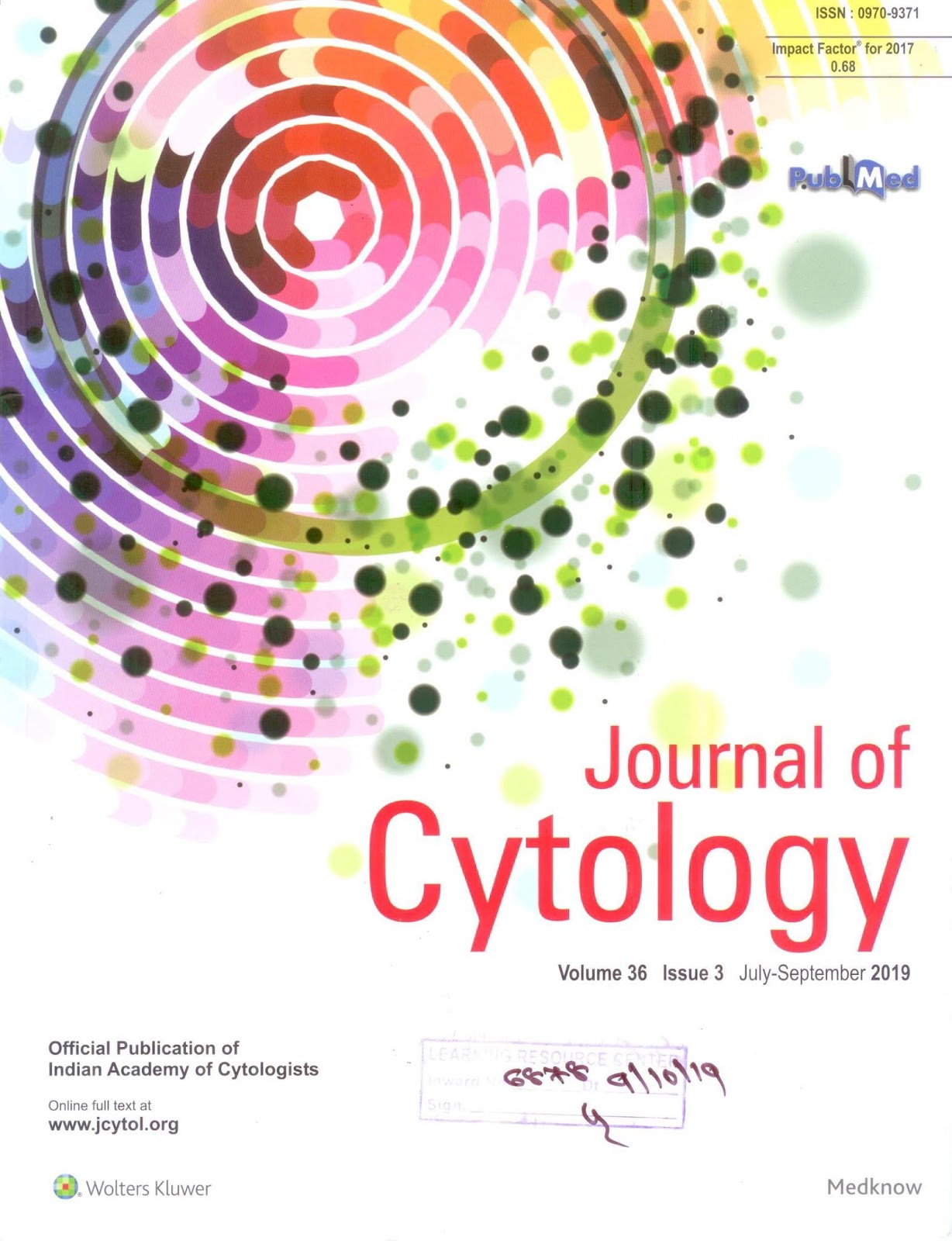 http://www.jcytol.org/showBackIssue.asp?issn=0970-9371;year=2019;volume=36;issue=3;month=July-September