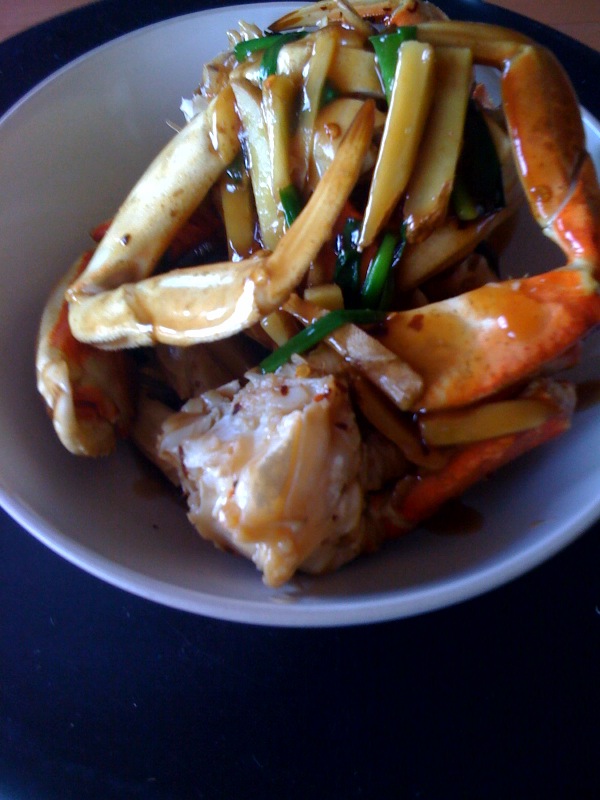 Gourmet by Association: Chinese New Year Recipes: Ginger and Scallion Crab