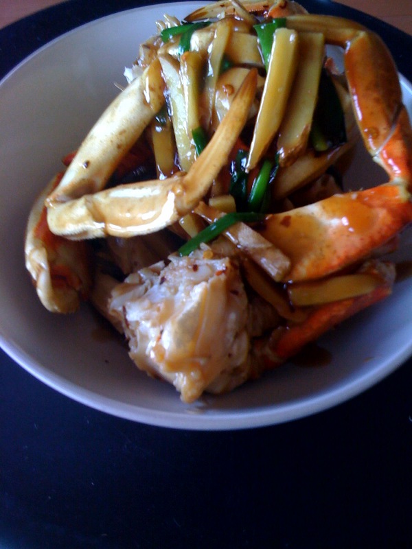 Gourmet by Association Chinese New Year Recipes Ginger and Scallion Crab