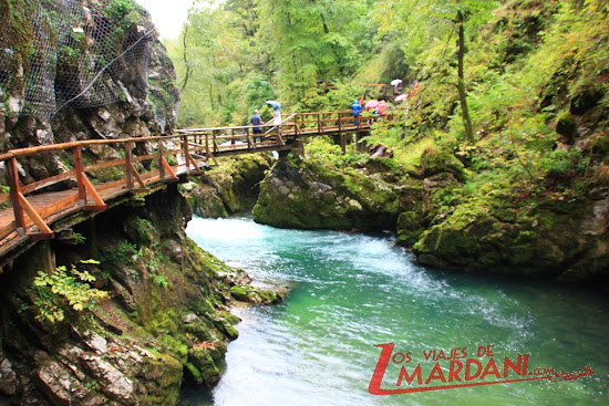 Pasarelas de Vintgar Gorge