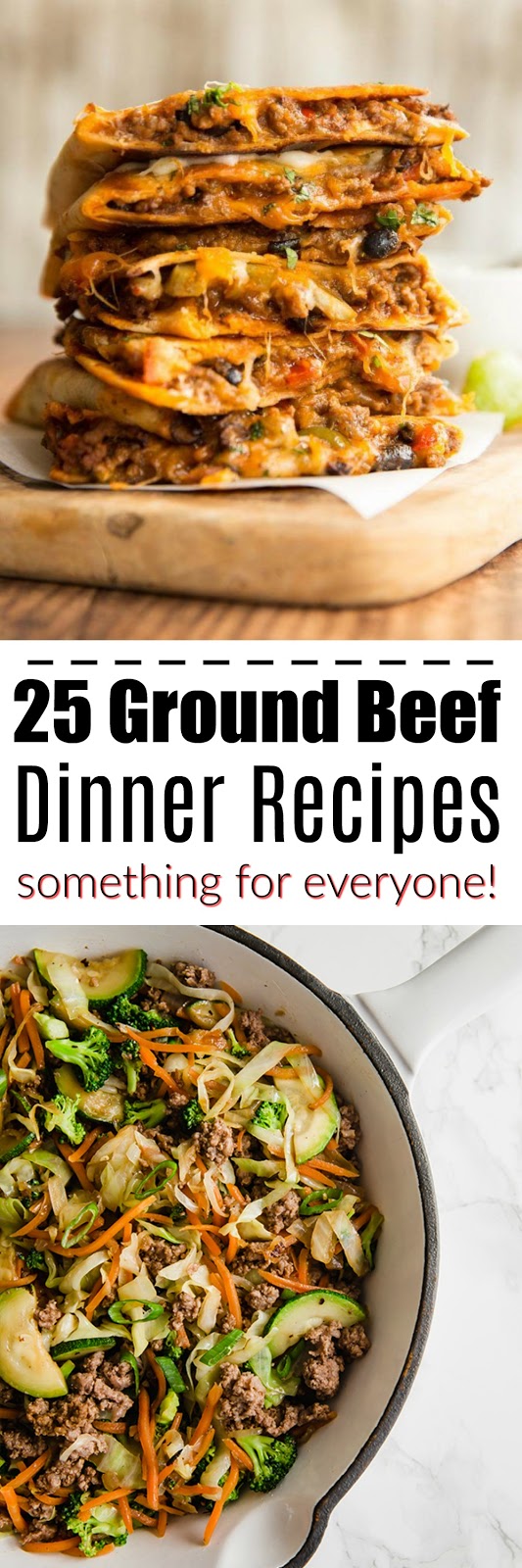 25 ground beef dinner recipes