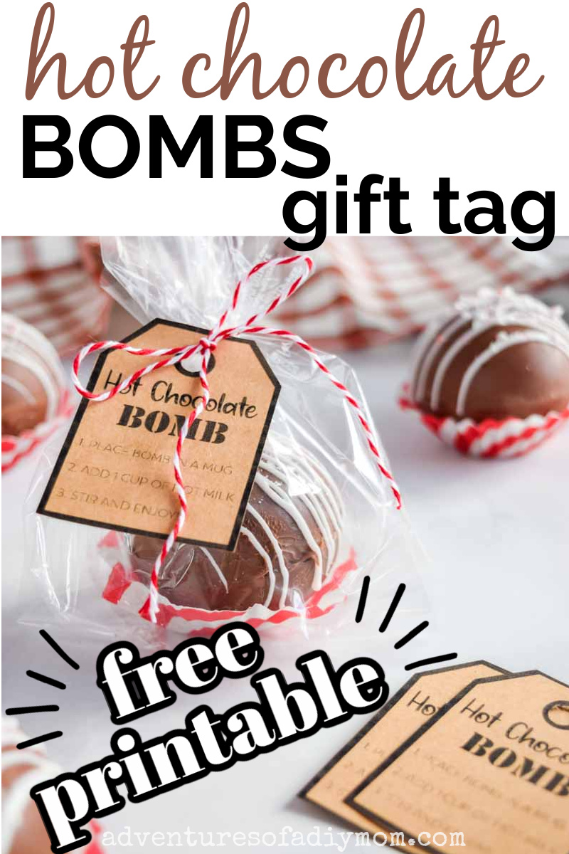 Hot Chocolate Bombs Printable Tag Adventures Of A DIY Mom Hot Chocolate Bombs Printable Tag Adventures Of A DIY Mom