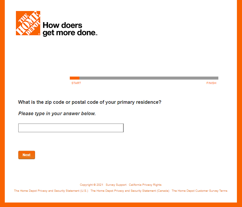 HomeDepot Survey 2021 A Chance To Win 3000 Gift Card ( Canada )