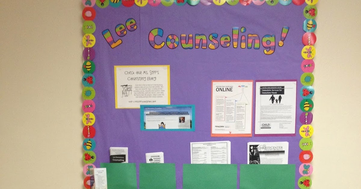 Ms. Sepp's Counselor Corner: Lee Counseling Bulletin Board
