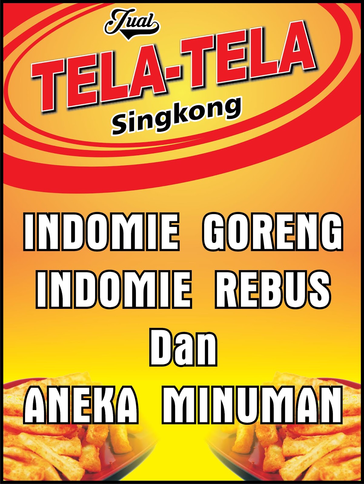 Desain Spanduk Tela Tela Singkong By Blog Desain Capinsol