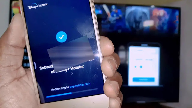 wait for few seconds hotstar is loging in hotstar is activating in android tv