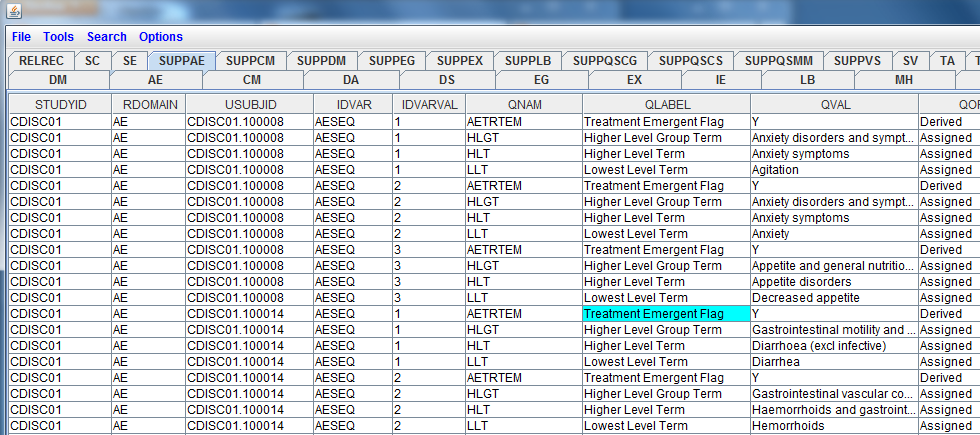 CDISC end-to-end: Submissions in XML - Supplemental Qualifiers