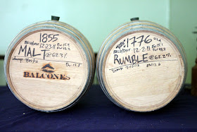 Two 5 gallon Balcones barrels. Two 5 gallon Balcones barrels.