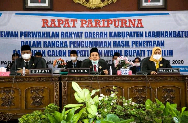 DPRD Labuhananbatu Menetapkan  Paslon Erik-Rosa Sebagai Bupati dan Wakil Bupati Terpilih