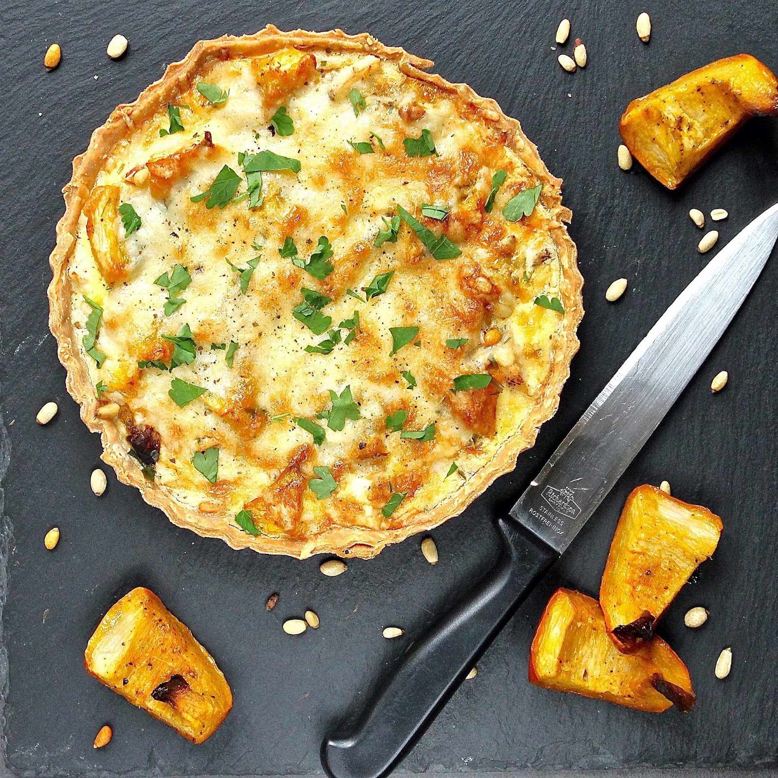 Gluten Free Alchemist Chicken, Squash & Gruyere Quiche gluten free