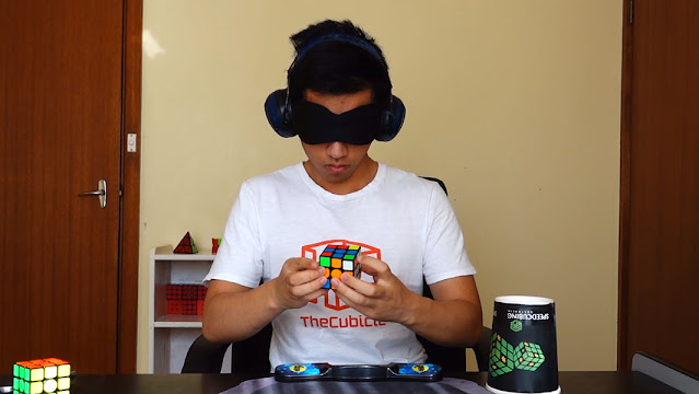 Jack Chai of Australia blindfolded speedcubing rubik