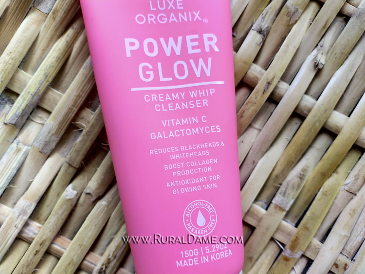 Review Luxe Organix Power Glow Creamy Whip Cleanser Rural Dame