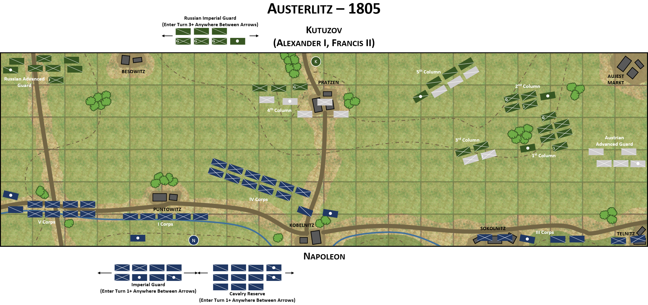 Jay's Wargaming Madness Napoleonic Scenario Austerlitz, 1805