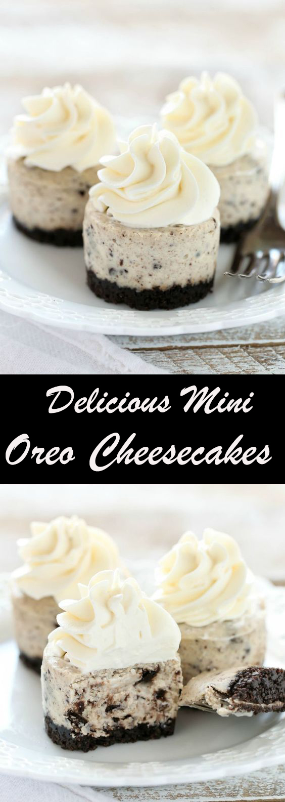 Delicious Mini Oreo Cheesecakes