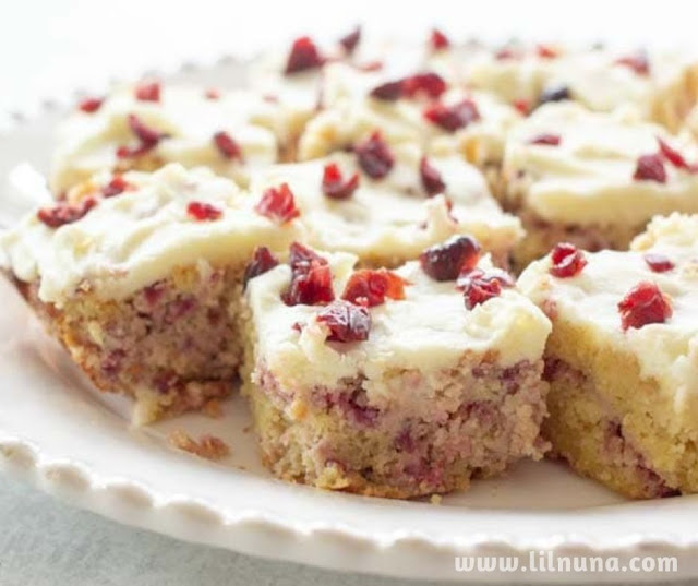 Cranberry Bliss Bars – Low Carb, Keto