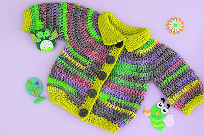 2 - Crochet Imagen Chaqueta a crochet para niÃ±o niÃ±a muy fÃ¡cil y rÃ¡pido por Majovel Crochet