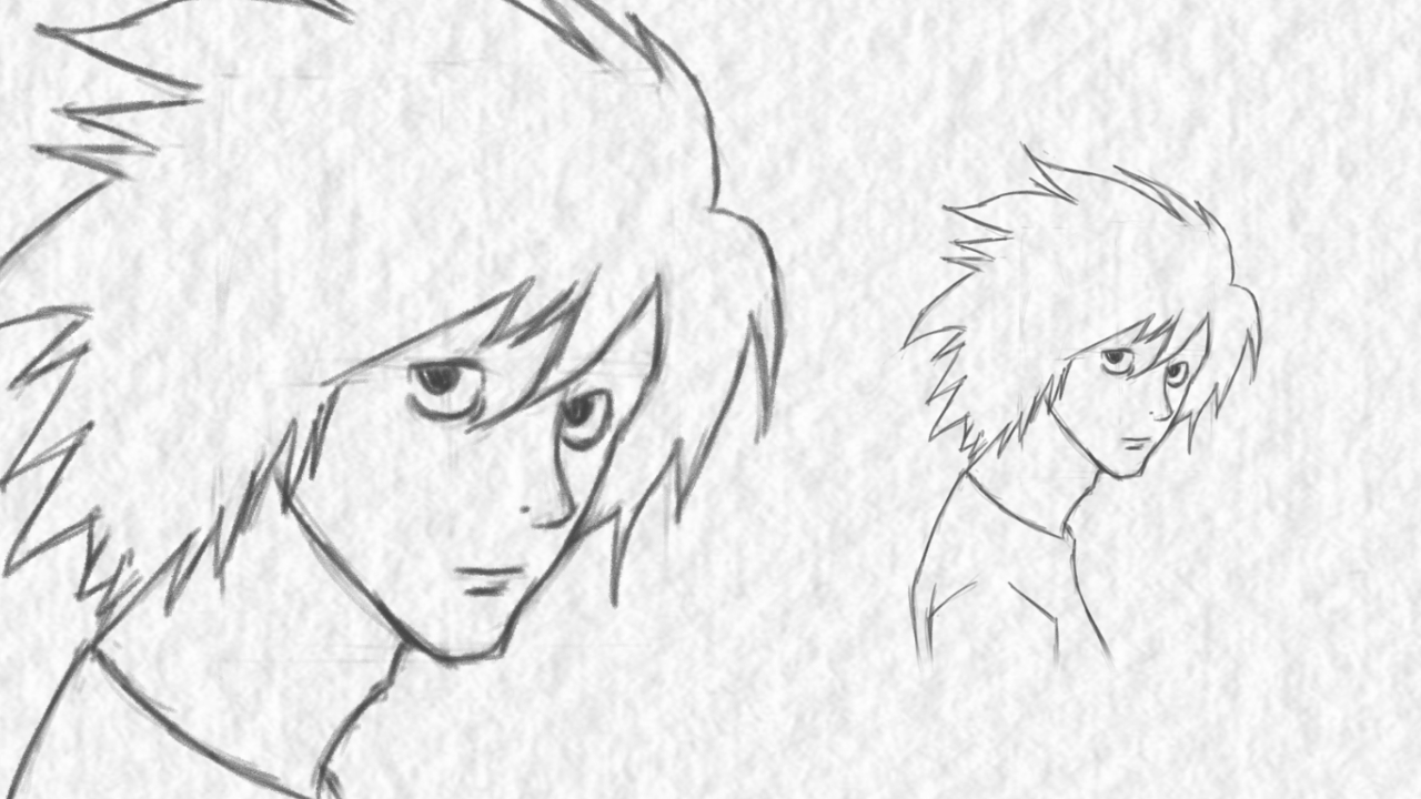 desenho fácil anime, Como desenhar a metade do rosto Goku Black fácil