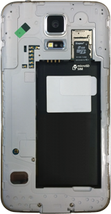 Como colocar um cartão de memória no Samsung Galaxy S5?