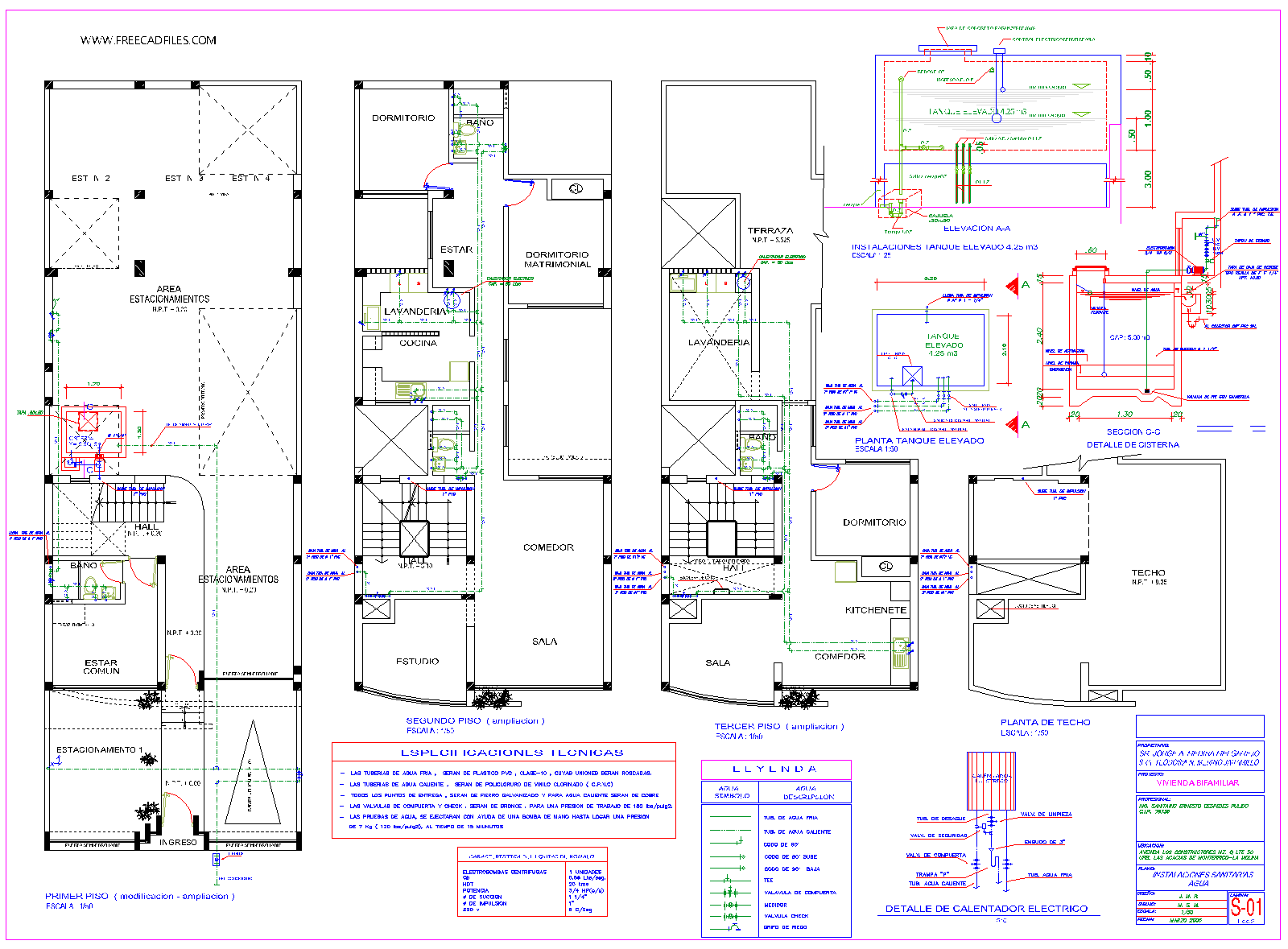 House plumbing DWG House Plumbing Dwg