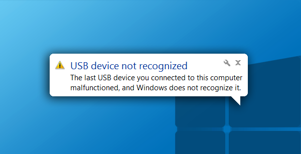 الحل النهائي لمشكلة USB device not recognized ! Sol